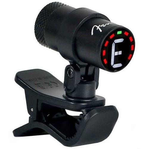 Fender Bullet Clip-on Chromatic Instrument Tuner with LED Screen, Black