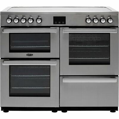 Belling Cookcentre100E Prof 100cm Electric Range Cooker 6 Burners A/A Stainless