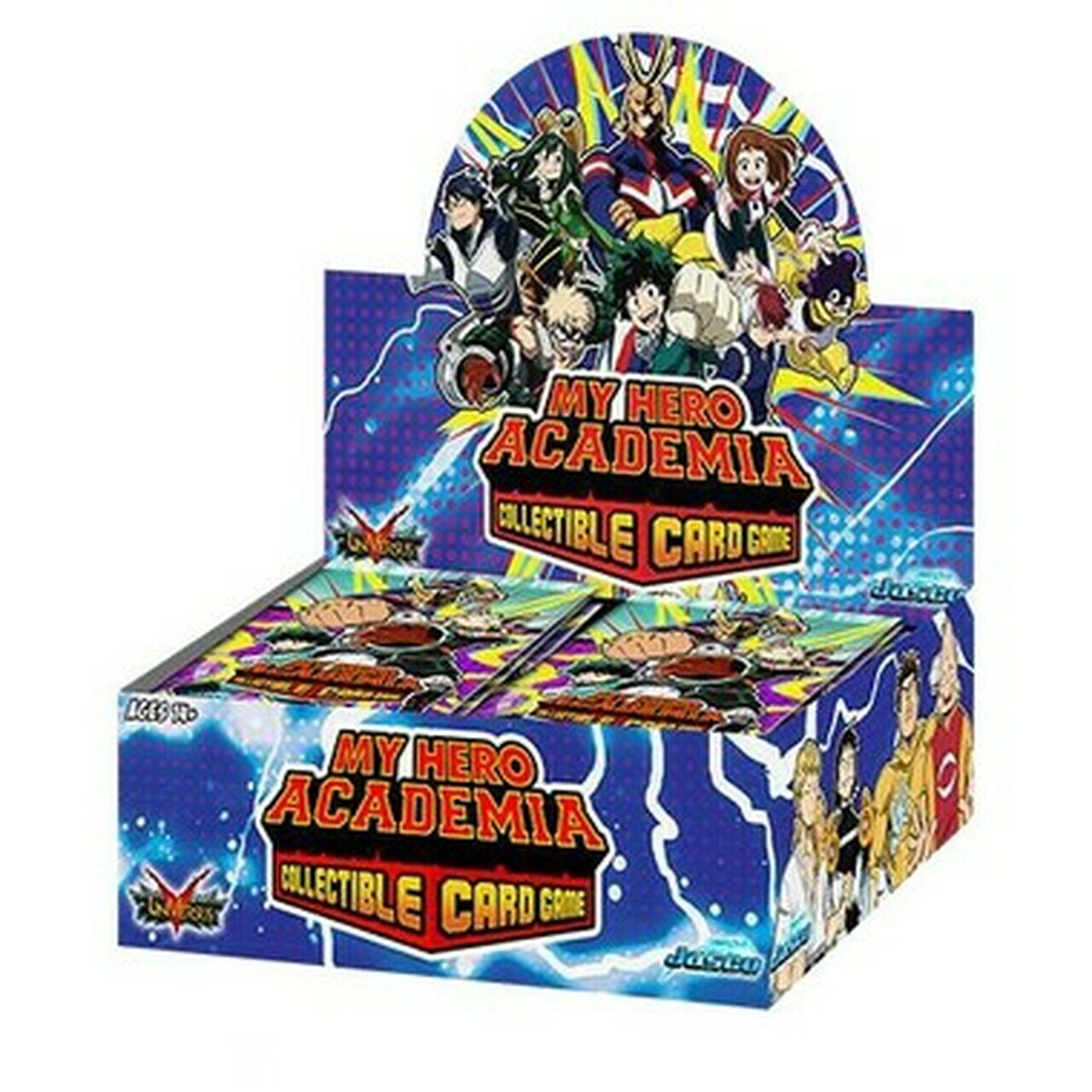 Коробка с неограниченным количеством бустеров My Hero Academia CCG Series 1 запечатана