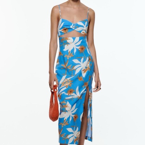 ZARA【NEW】CUT-OUT MIDI DRESS WITH LINEN $_12.JPG?set_id=880000500F