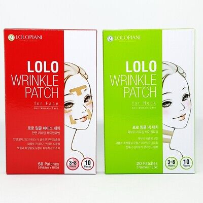 LOLO Wrinkle Patch for Face 10set fpr Neck 10set Anti Aging Mask K-Beauty