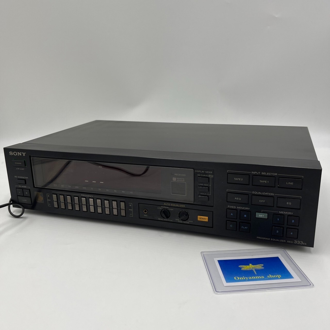 SONY SEQ 333ES Graphic Equalizer 100V Black Used From Japan