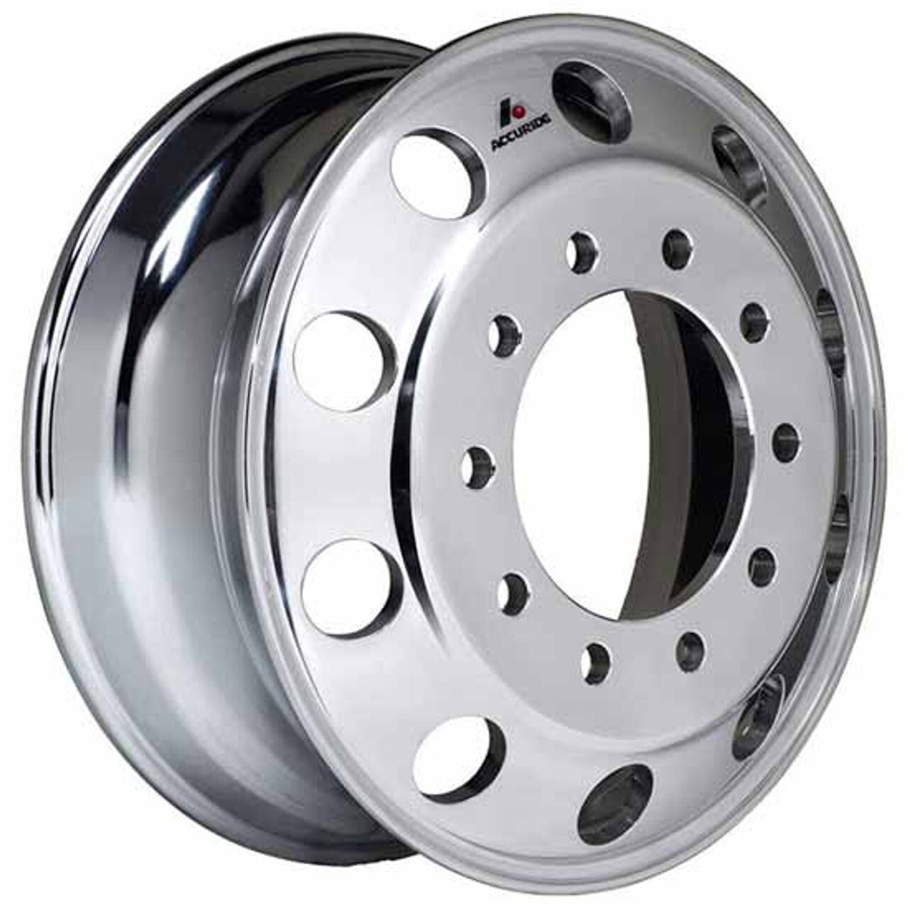 ALUE Accuride 22.5 x 12.25 Polished Aluminum Wheel Zero Offset