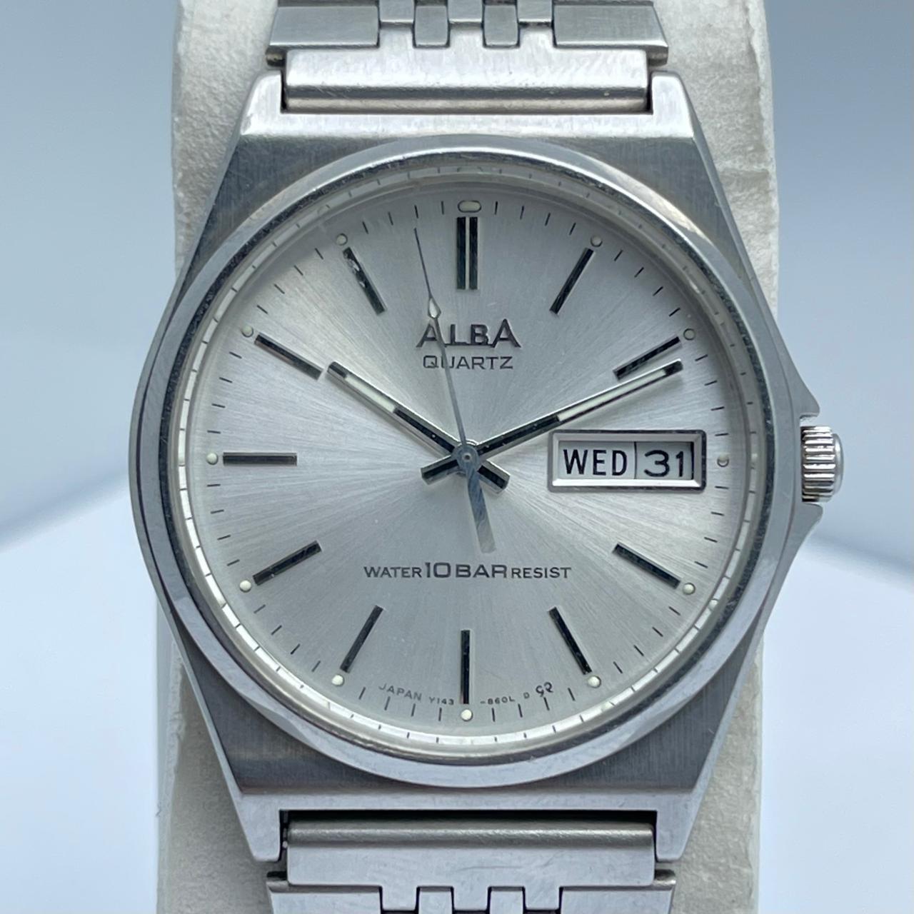 Alba Seiko Y143-8280A4 Quartz Day/Date Vintage Men's Watch