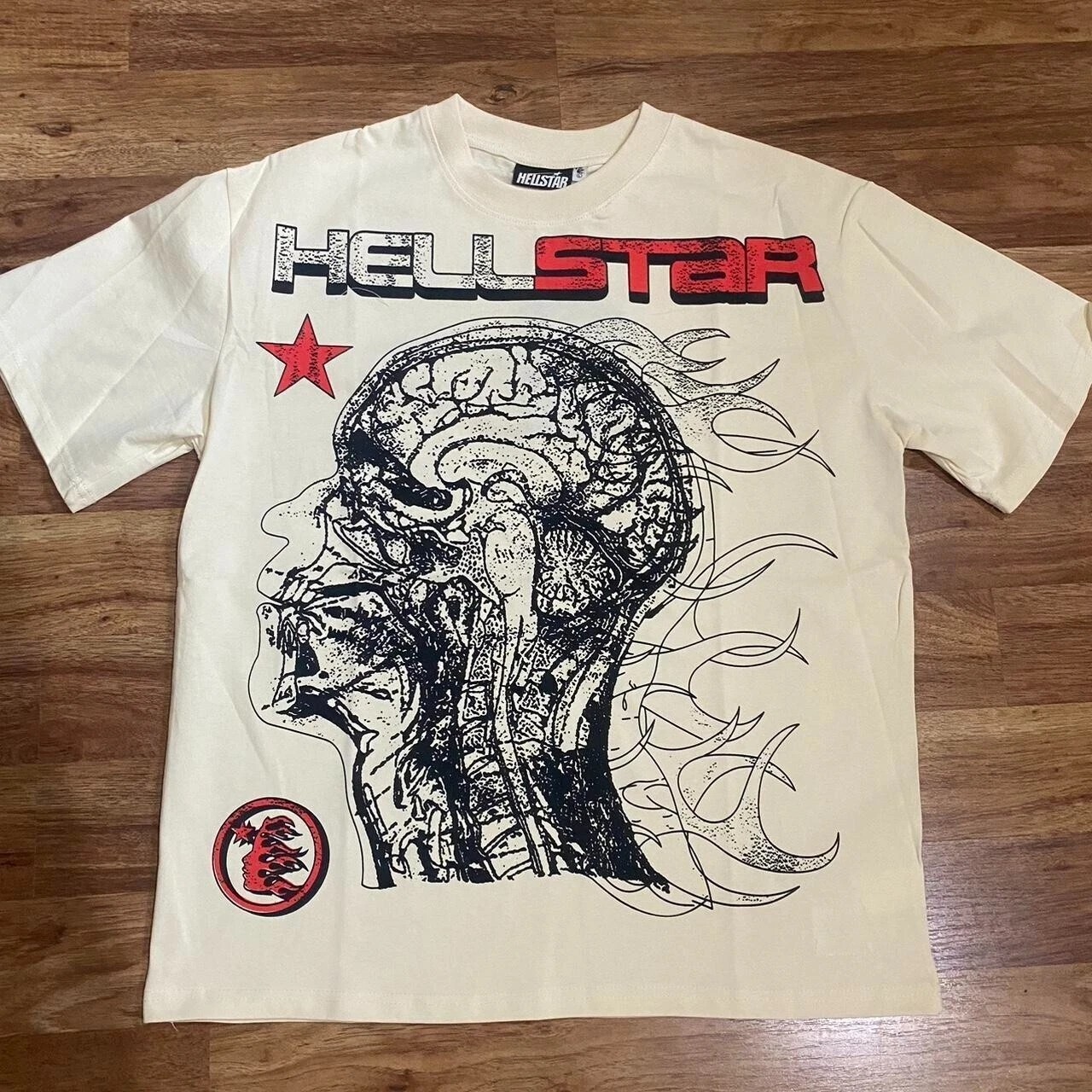 Hellstar Graphic Tee Retro White Unisex Tshirt Reprint Gift