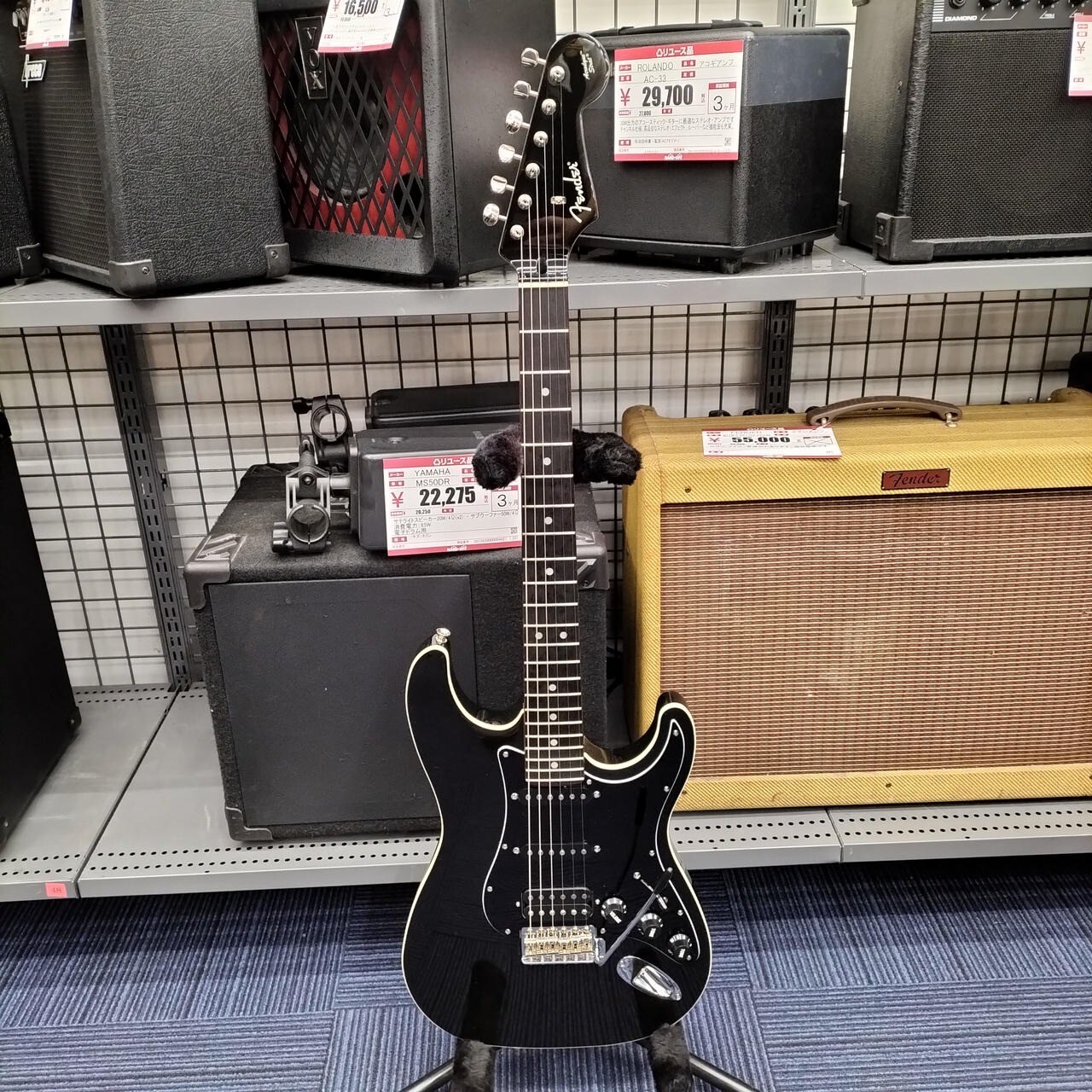 ギター Fender Japan AST AERODYNE SSH Fender Japan AST-M/SSH Aerodyne Stratocaster Black Made in
