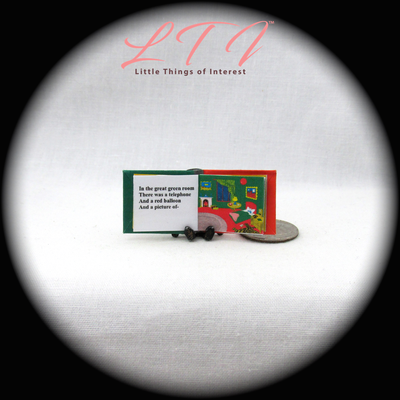 GOODNIGHT MOON 1:12 Scale Miniature Readable Color Illustrated Book