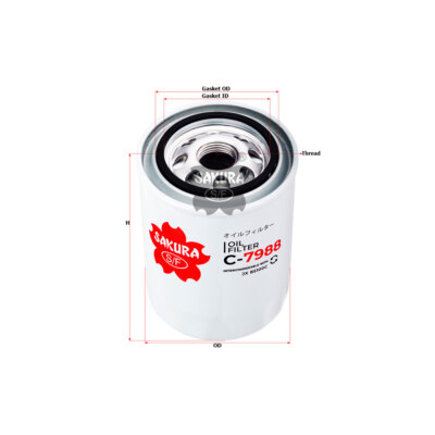 Sakura Full Flow Spin-on Oil Filter C-7988 Cross Ref: Filter