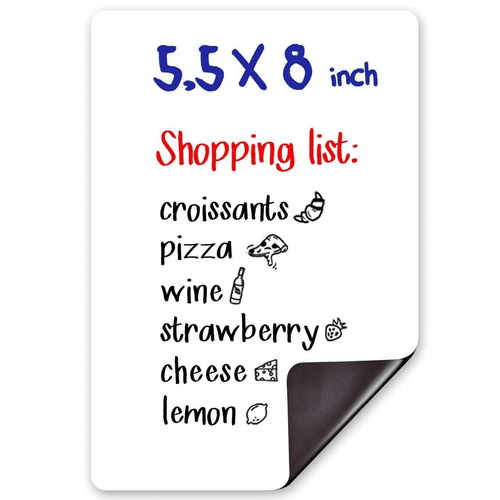 Small Whiteboard for Fridge 5.5x8 inch Dry