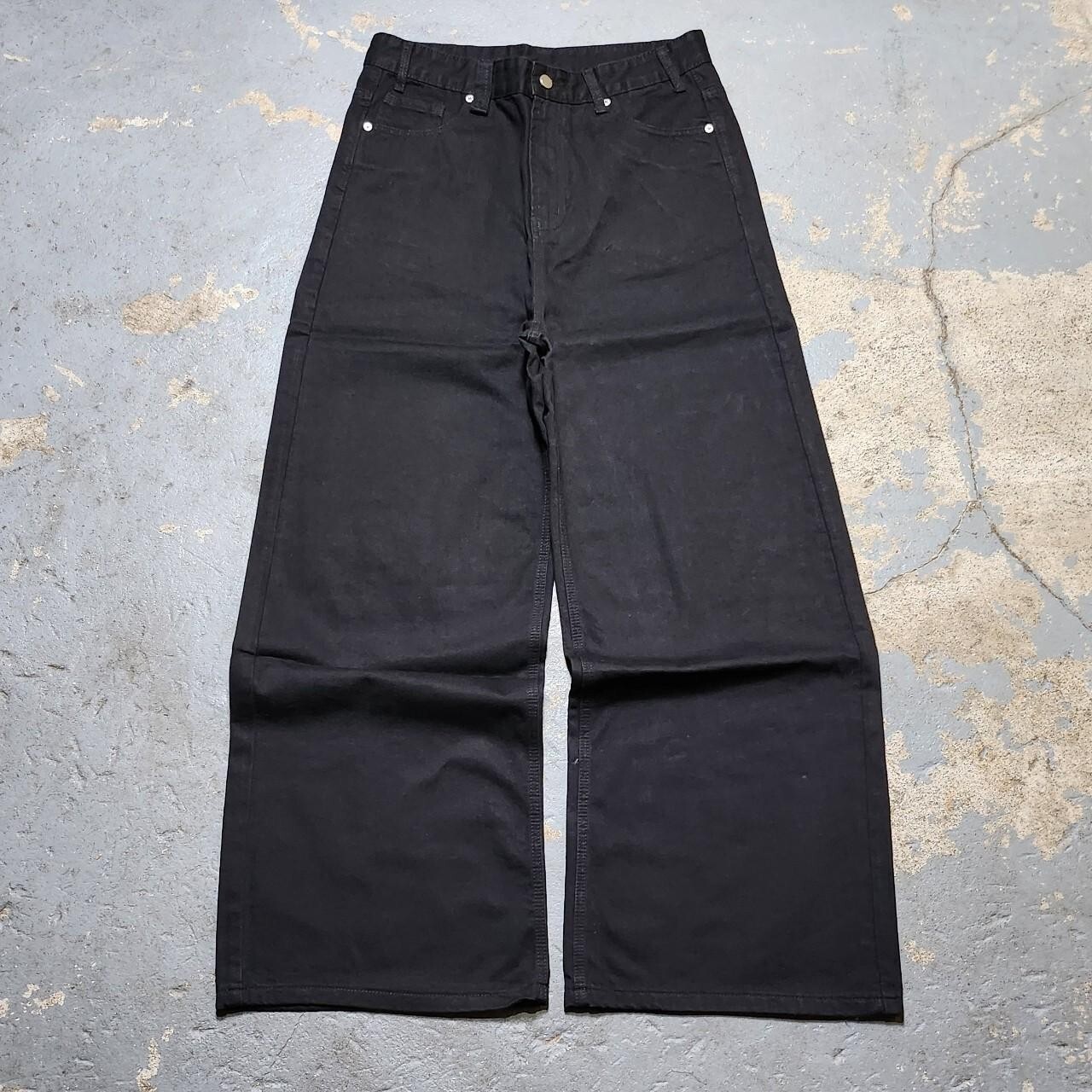 パンツ 00s unknown baggy fade black denim Baggy Black Jeans 32W x 30L wide leg denim | eBay