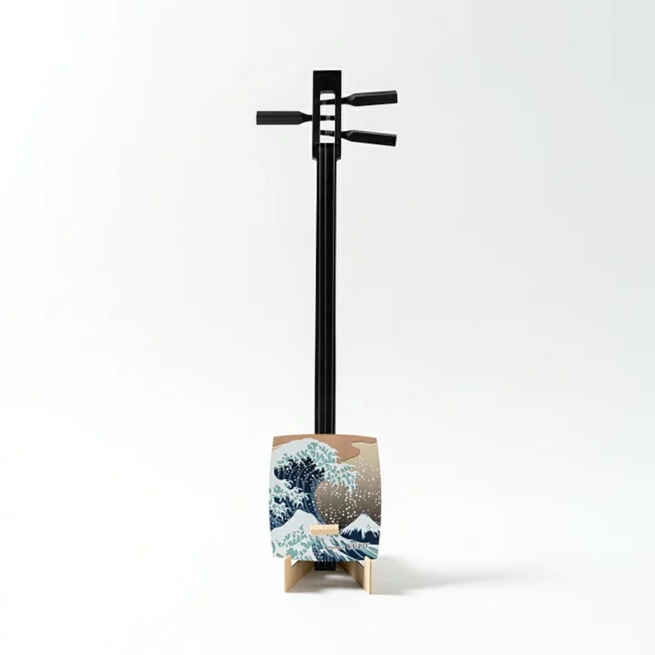 Sangenshi Kikuoka Shamisen Kojami Sansen Nami Ukiyoe Fuji