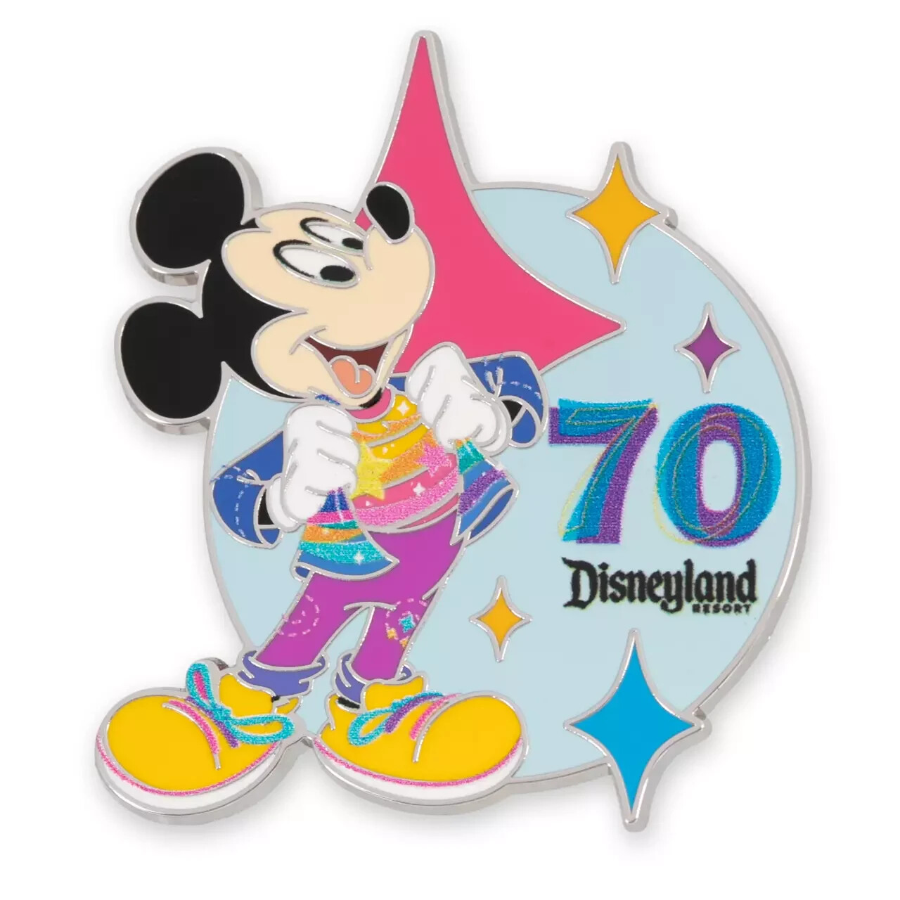 Disney Disneyland 70th Anniversary Pin Mickey Mouse