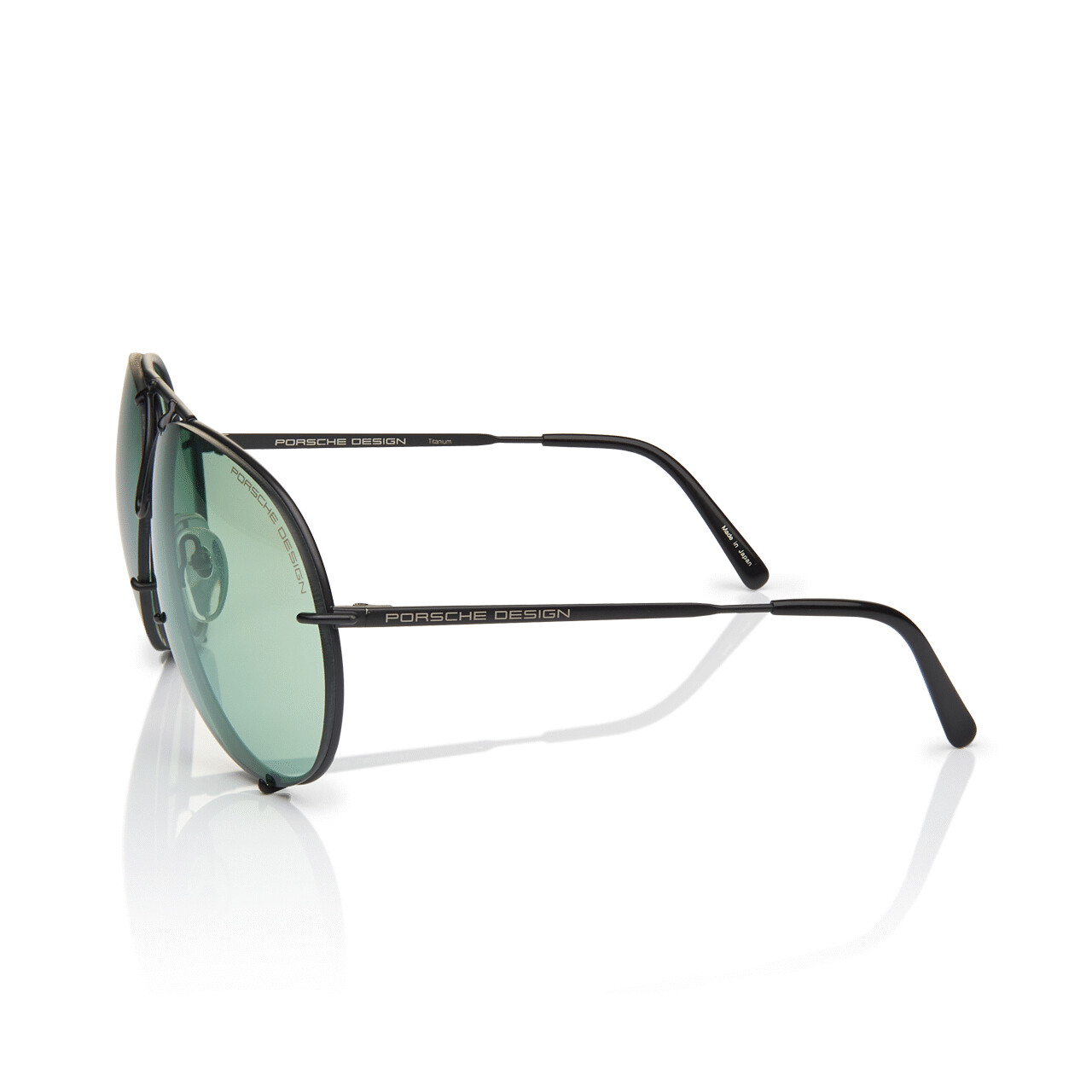 Pre-owned Porsche Design P8478 Iconic Sunglasses Do - Black/olive Mirrored + Extra Lenses In Olive Mirrored (v656)
