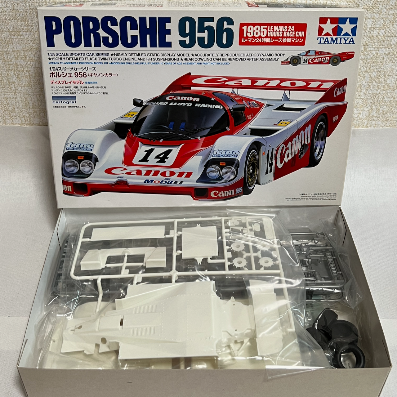 Tamiya 1/24 CANON Porsche 956 1985 Le Mans 24 Hours No.24309