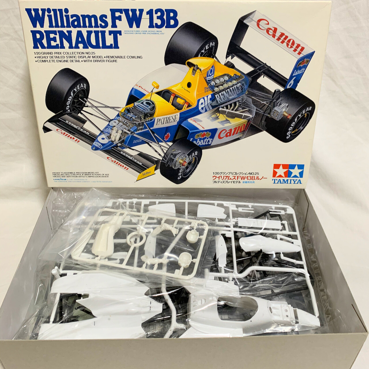 Williams FW13B Renault 1990 Tamiya 1/20 Grand Prix Series No Williams FW13B Renault 1990 Tamiya 1/20 Grand Prix Series No