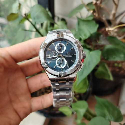 Pre-owned Maurice Lacroix Aikon Watch Blue Face Ai1018-ss002-430-1 Brand