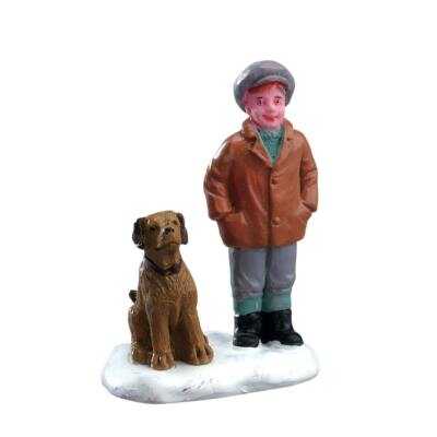 Lemax 2017 Boy's Best Friend Caddington Village #72517 Dog Adorable English Cozy