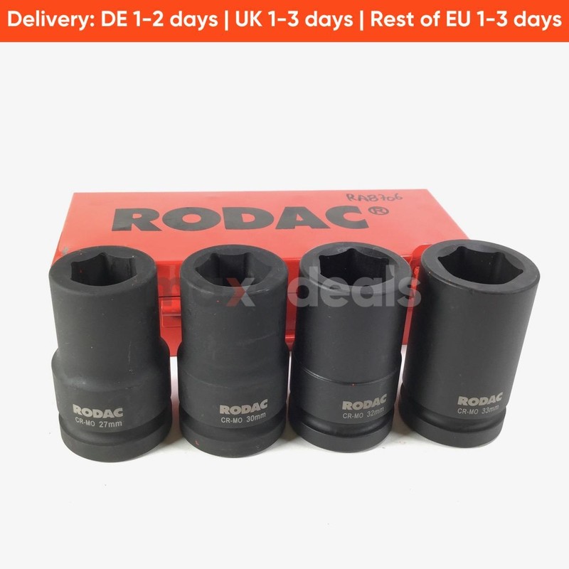 Rodac Ra8706 4pcs Socket Set Jeu De Prises New Nfp