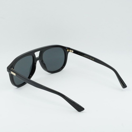 Pre-owned Gucci Gg1320s 004 Black/grey 54-19-145 Sunglasses In Gray