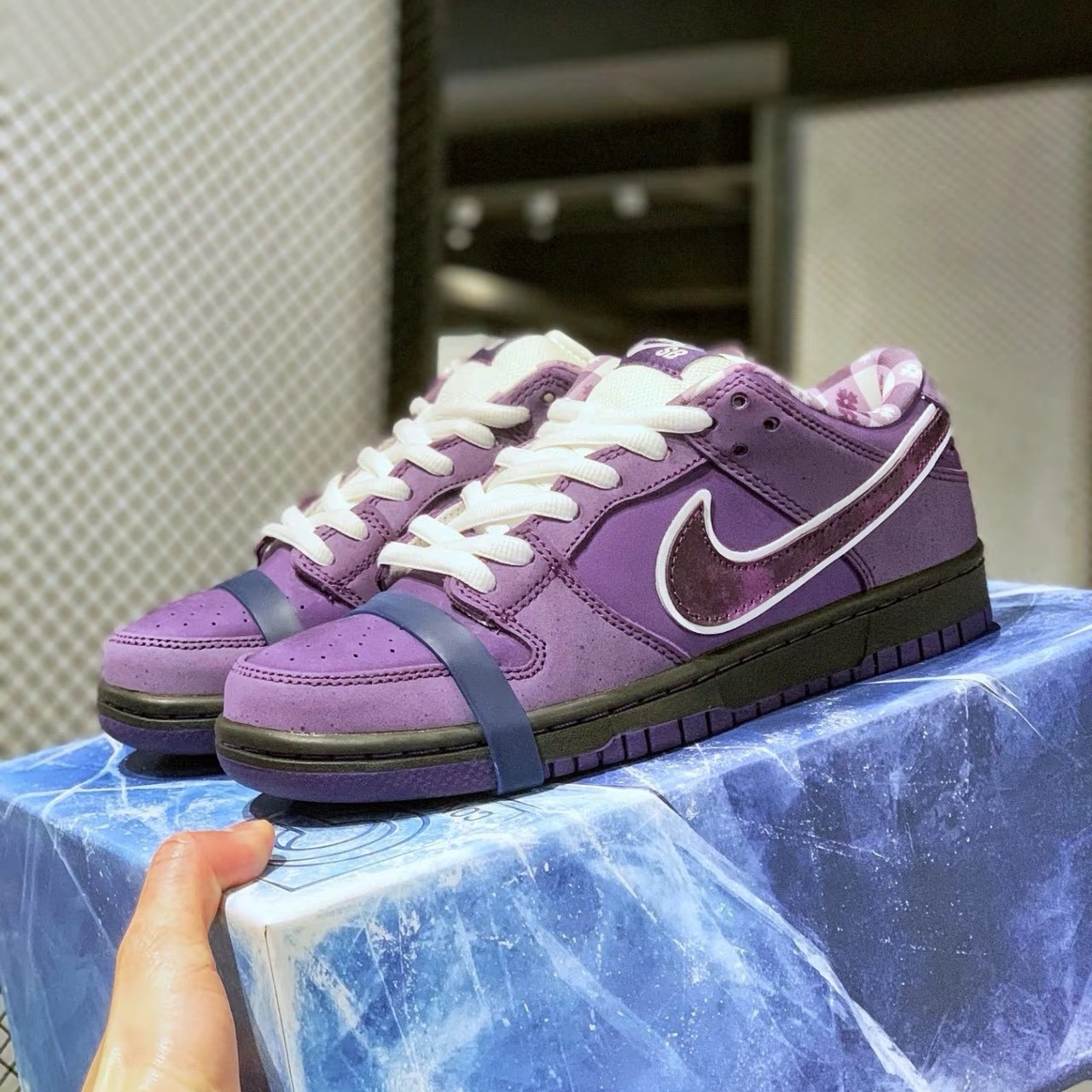 靴 NikeSB Dunk Low Purple Lobster Concepts Nike SB Dunk Low x Concepts 