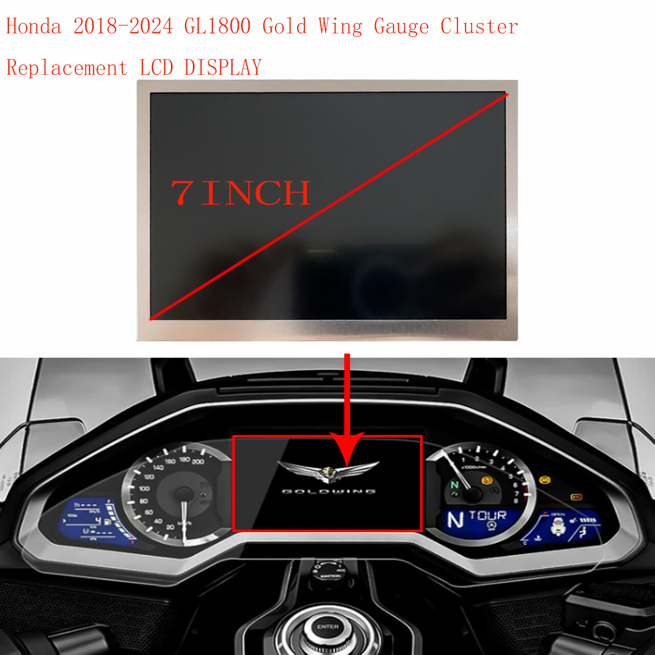 ディスプレイ・モニター本体 GL1800 ディスプレイ・モニター本体 GL1800 LCD Display for Honda