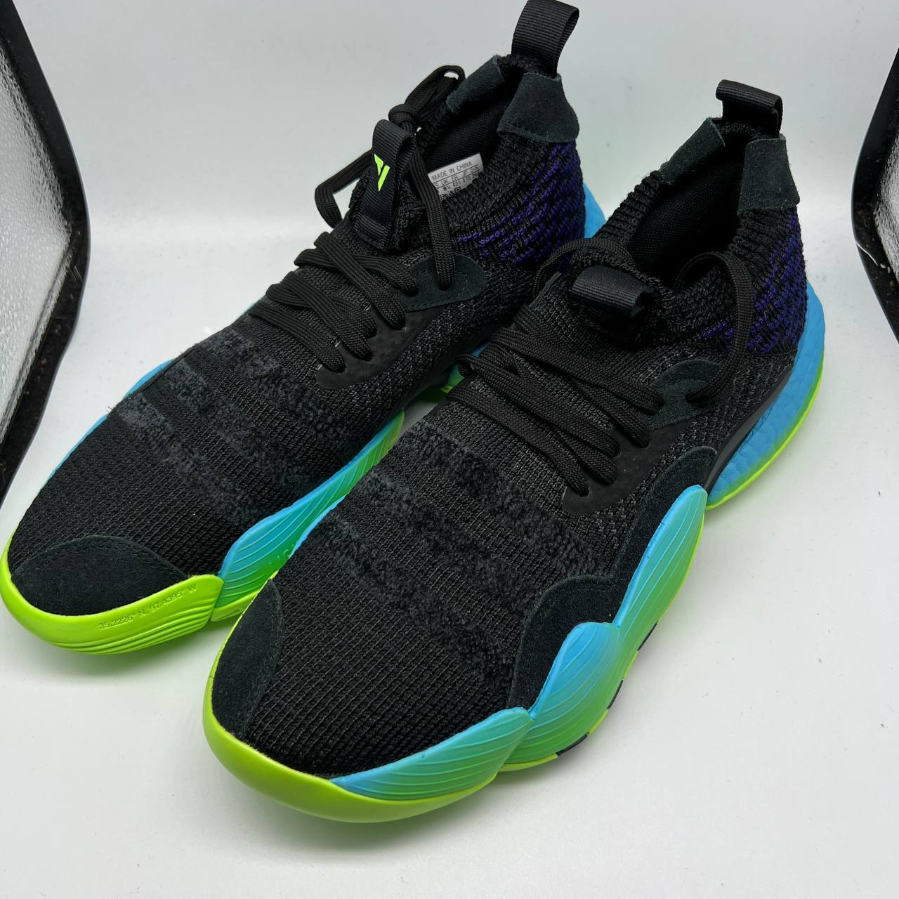Adidas Trae Young 2 Basketball Shoes Men Black/ Blue /Green