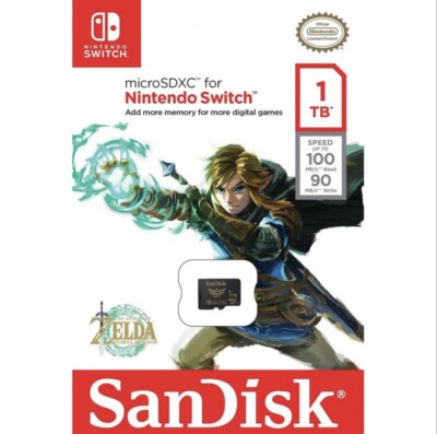 Sandisk Micro SD 1TB Memory Card Zelda - Nintendo Switch