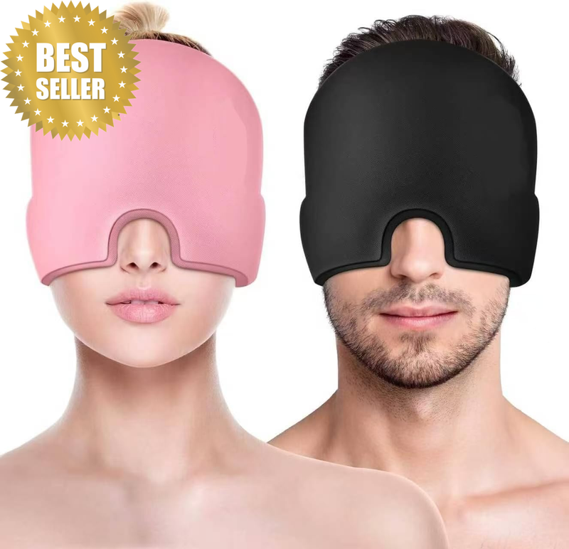 2 Pack Migraine Relief Cap |All around Migraine Hat | Soothing Headache Hat Ice 