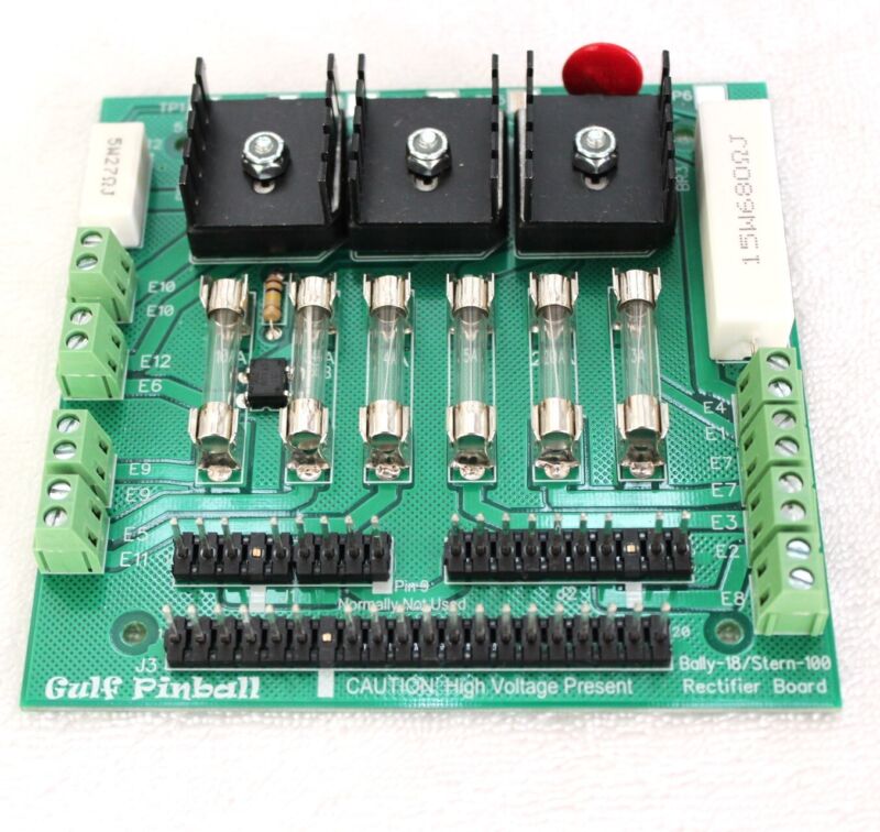 NEW - SOLDERLESS Rectifier Board for early  Bally/Stern pinball games