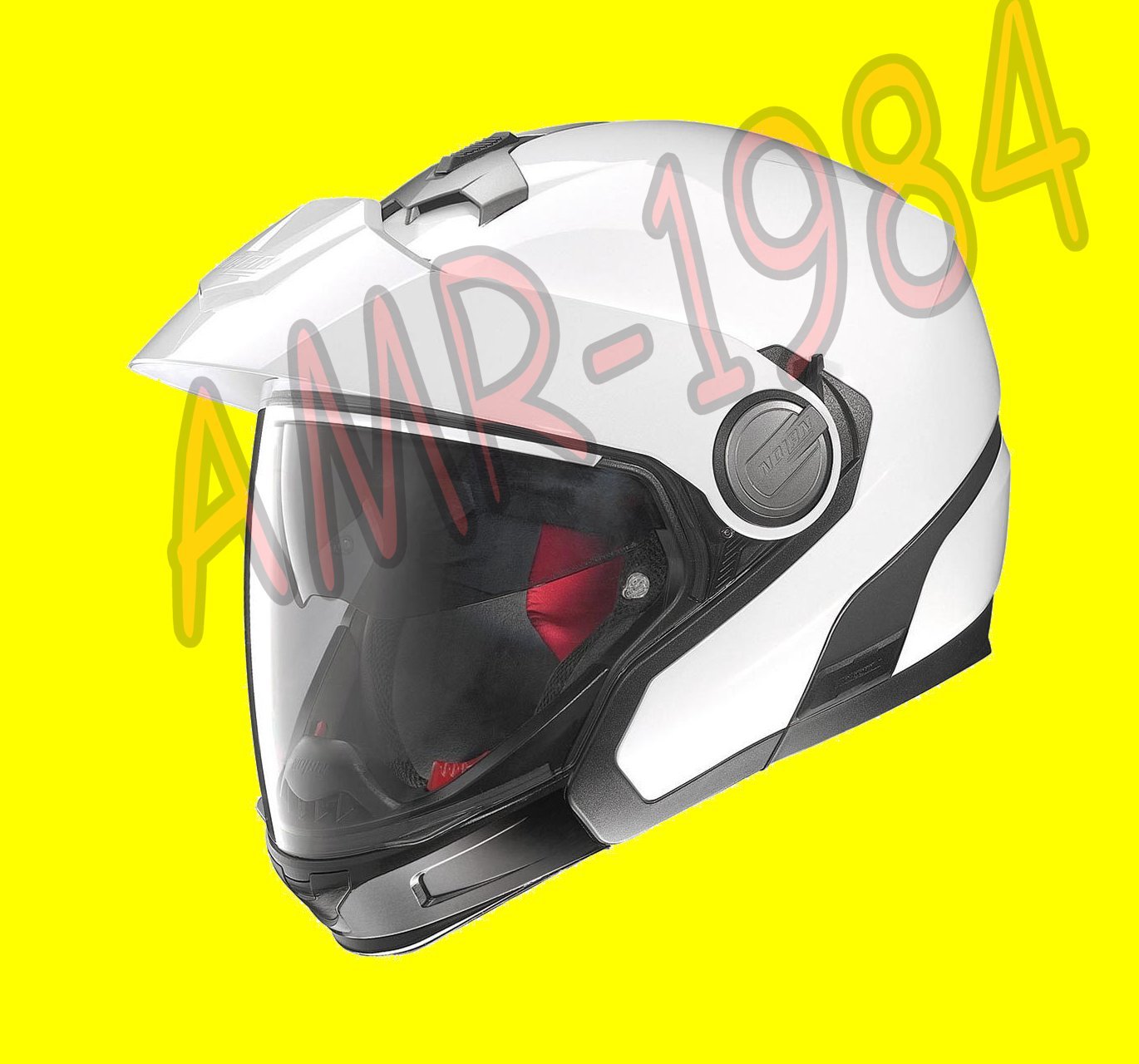 CASCO NOLAN N40 FULL CLASSIC PLUS N-COM COLORE BIANCO WHITE COL.18