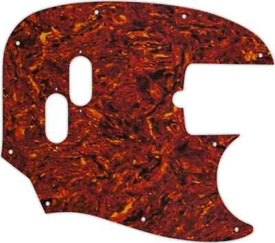 WD Custom Pickguard For Fender American Performer Mustang Bass #05W Tortoise ...