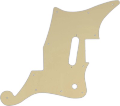 WD Custom Pickguard For D'Angelico Premier Bedford With Tremolo #06B Cream/Bl...