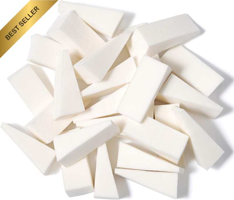 25Pcs Cosmetic Puff Powder Puff Beauty Women'S Makeup Wedge Foundation Sponge Bl