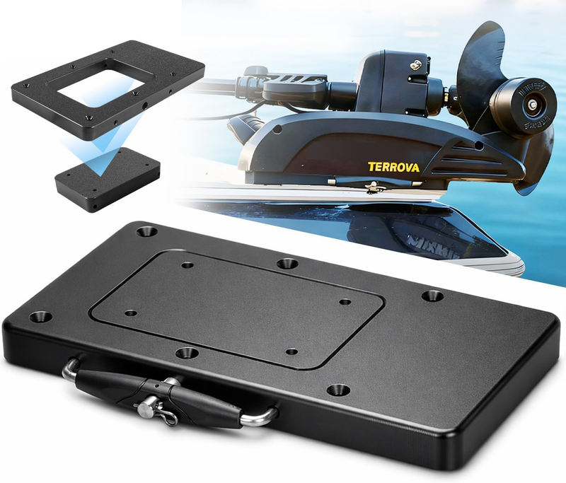 For Minn Kota 1854021 Quick Release Bracket MKA-21 for Terrova, Ulterra, Powerdrive, Powerdrive V2 / Pontoon, Deckhand 40, Riptide ST SP Trolling Motor, for Minn Kota Quick Release Mount Bracket