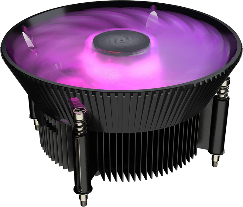 Master I71c Rgb Intel Low-profile Cpu Air Cooler, Anodized Black Aluminum