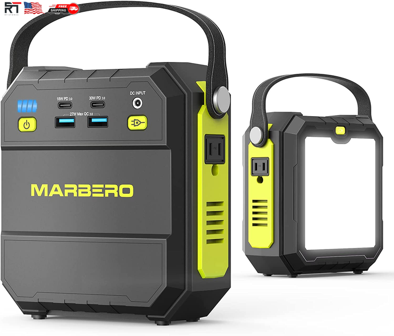 Portable Power Station Generator Solar Power Bank Flashlight Outdoor Home Travel