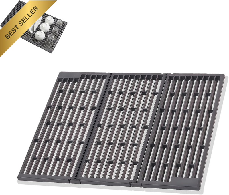 Dish Drying Rack - Adjustable Folding Design, save Worktop Space, Quick Draining