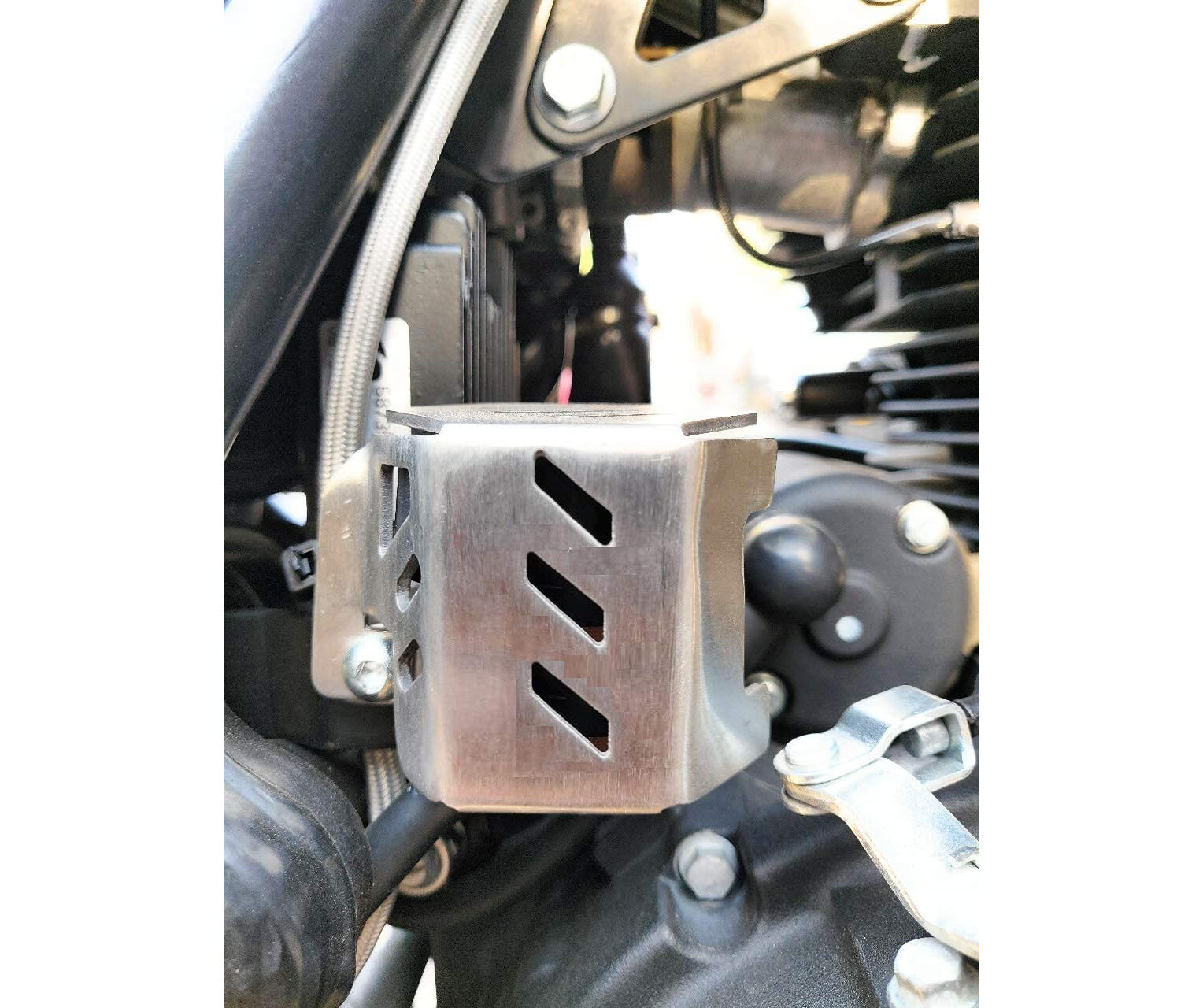 Rear Brake Oil Container Guard Stainless Steel For Royal Enfield Himalayan 411cc
