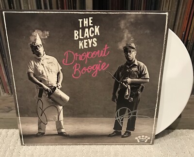 SIGNED by THE BLACK KEYS Vinyl Dropout Boogie Record Dan Auerbach Patrick Carney