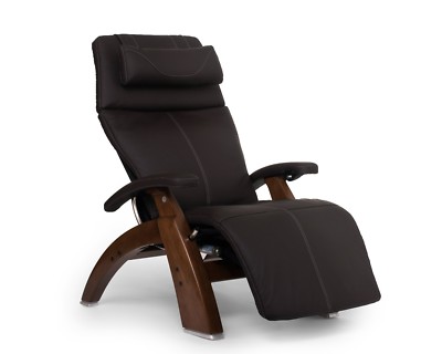 Espresso Leather PC LIVE PC-610 Human Touch Zero Gravity Perfect Chair Recliner