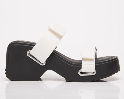 

Женские повседневные сандалии BRONX Upp-Date Black Off White, летняя обувь, Черный, Black Off