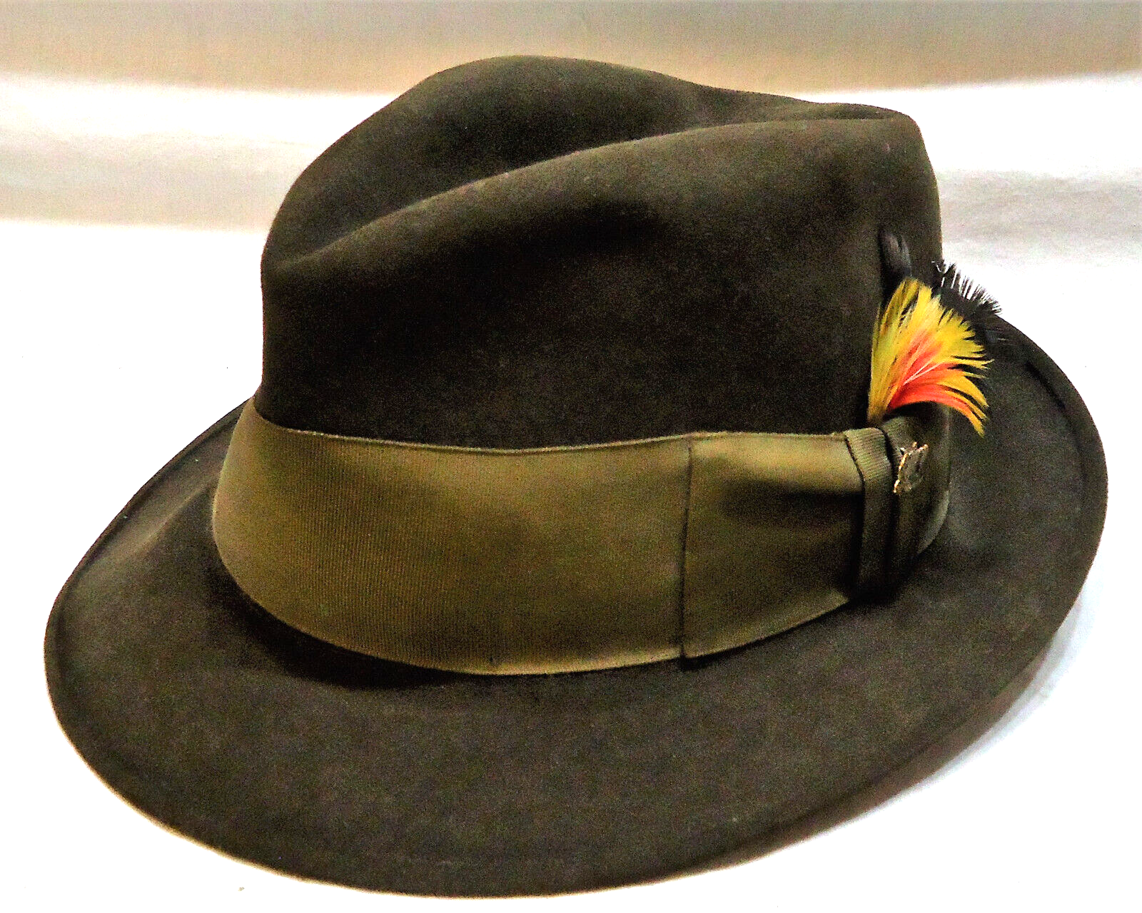 帽子 40s Vintage STETSON 3X Beaver 7 5/8 60cm Vintage 1940s Vita Felt Stetson 3X Beaver Open Road Fedora