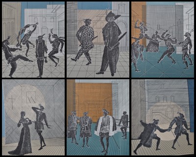 Pierre Garcia-Fons: Theatre, 6 Lithographs Original, 1962, 4800ex