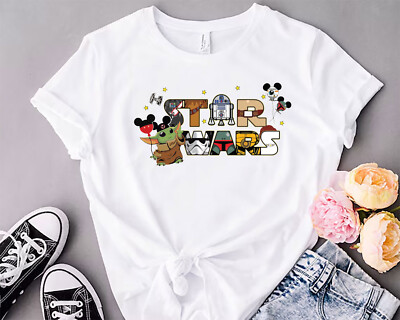Men Women kids teenager Family Group vacation tour 2024 T-shirt,Star Wars (disni