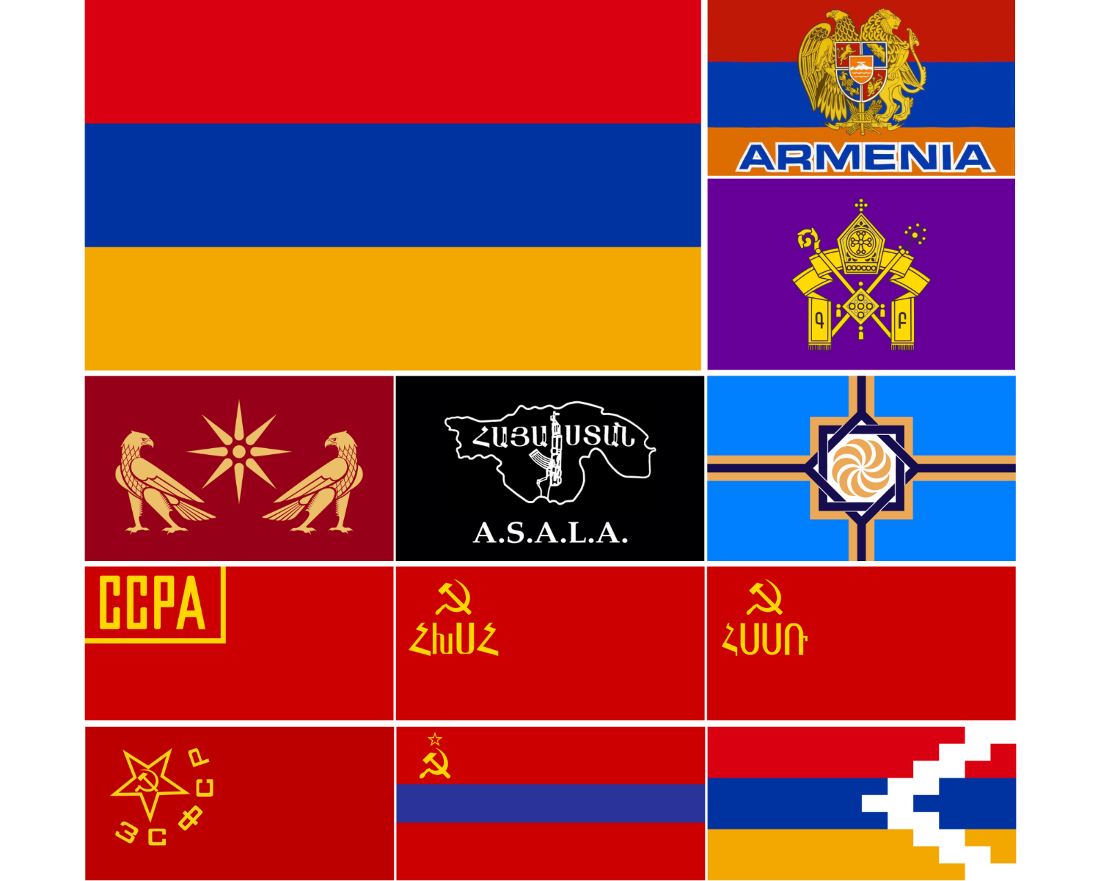 Armenia Flag Artsakh Republic Nagorno Karabakh Soviet USSR Polyester 2x3 or 3x5