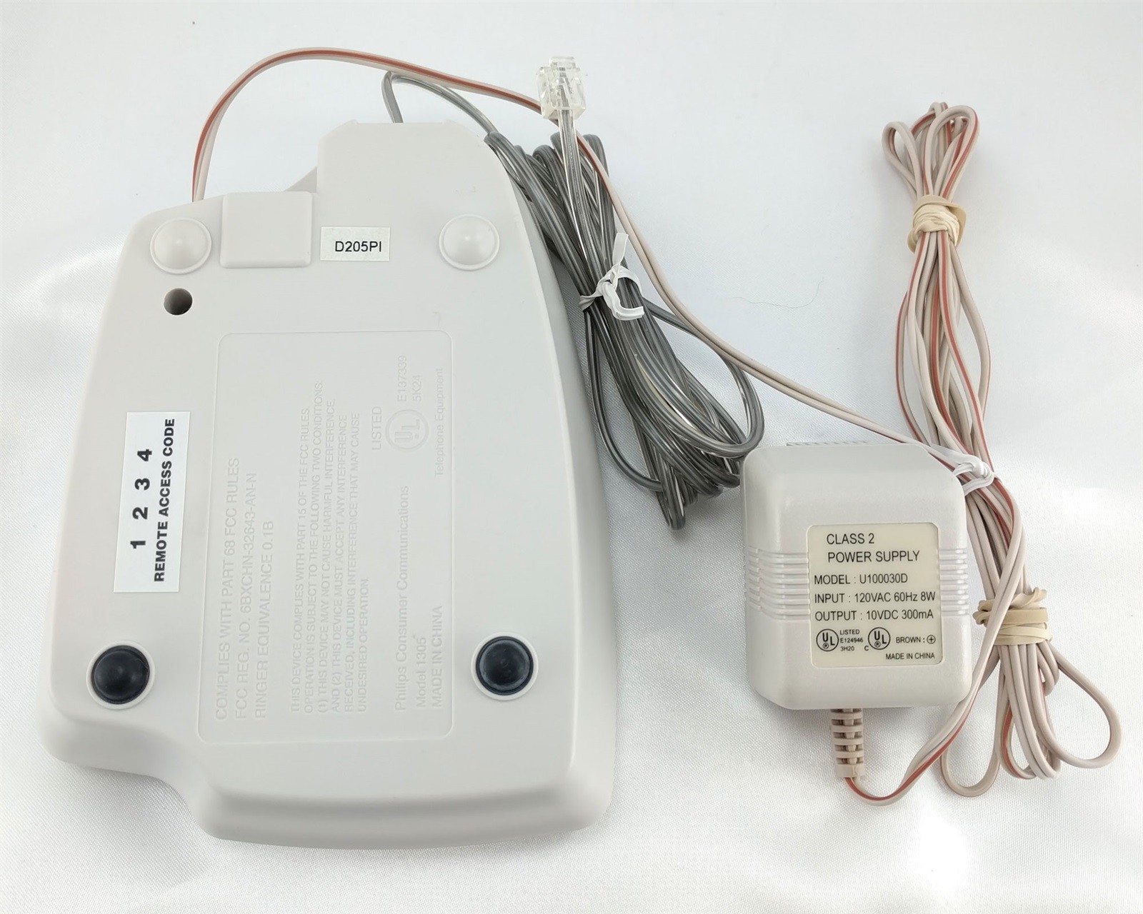 AT&T 1305 Answering Machine w/ Two-Way Recording Remote Access