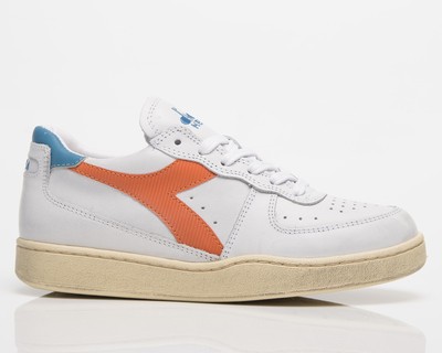 

Diadora Unisex Mi Basket Low USED Men белый/апельсиновая корка, Diadora Unisex Mi Basket Low USED
