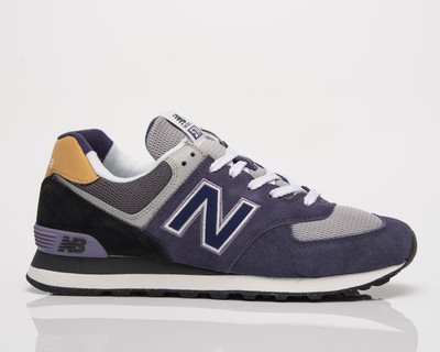 New Balance Unisex 574 Мужские черные/лиловые