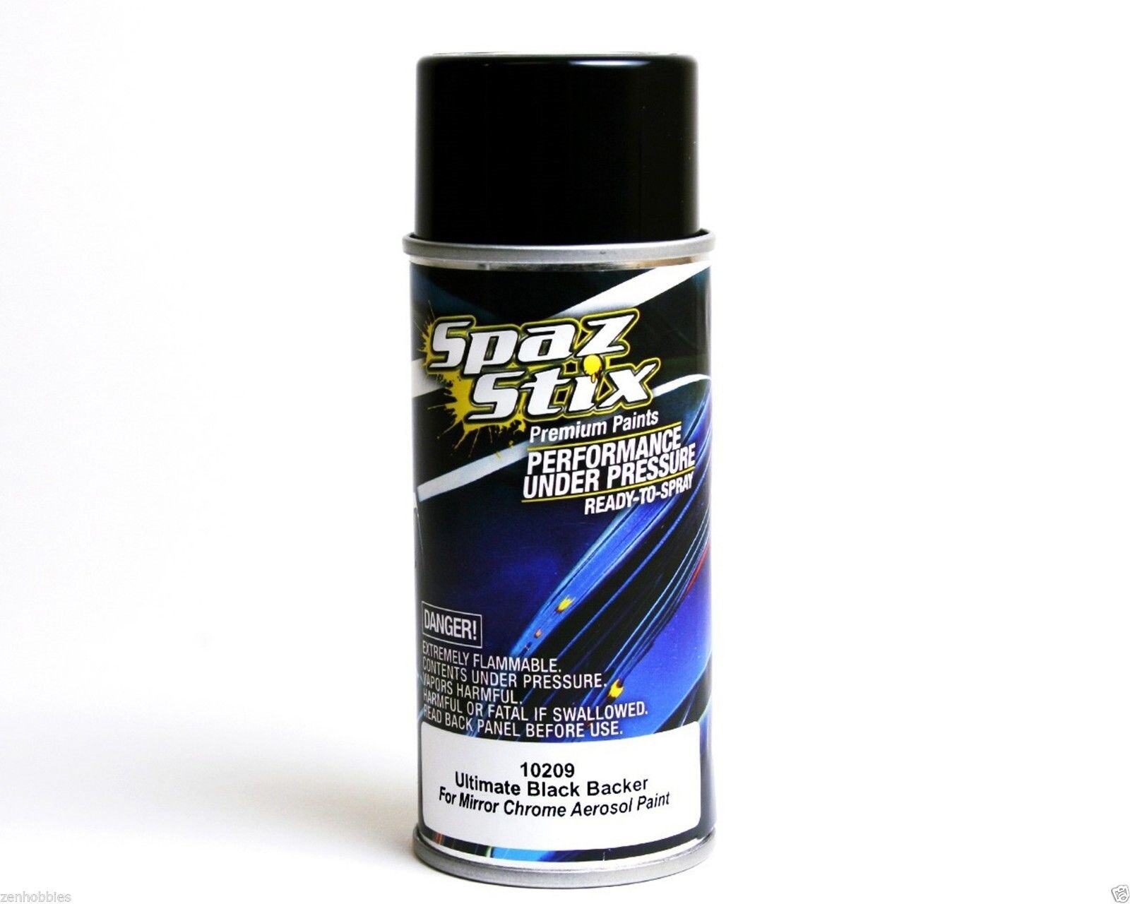 NEW Spaz Stix ULTIMATE BLACK BACKER Aerosol Paint (RC Lexan Body) 3.5oz SZX10209