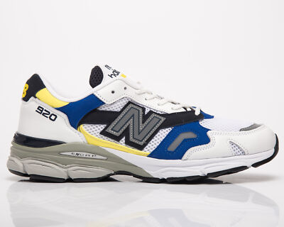 

Мужские белые темно-синие низкие повседневные кроссовки New Balance 920 Made In UK, Белый, New Balance 920 Made In UK